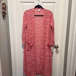 NWT LulaRoe Women's Long Pink Cardigan Medium